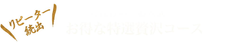 お得なコース